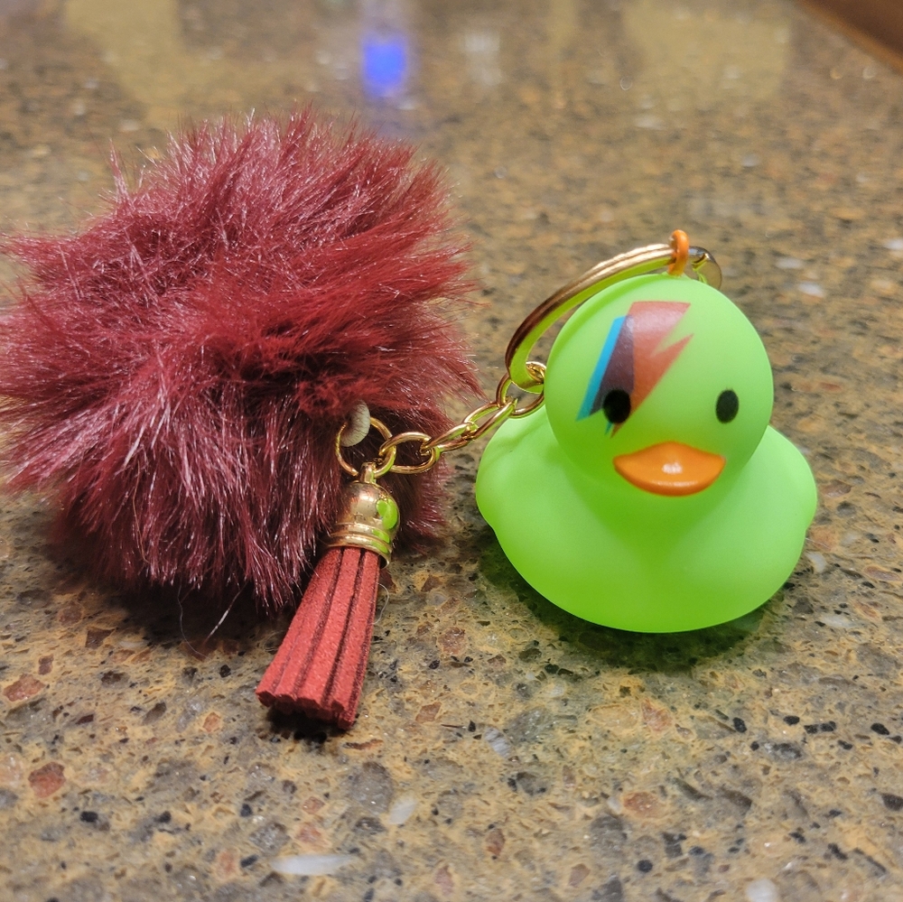 GREEN-MAROON MARANDA RUBBER DUCKIE